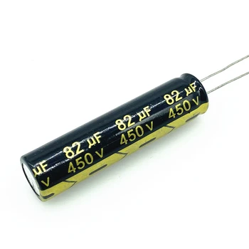 10 шт./лот 82 МКФ 450 В 82 МКФ алюминиевый электролитический конденсатор размер 13*50 20%