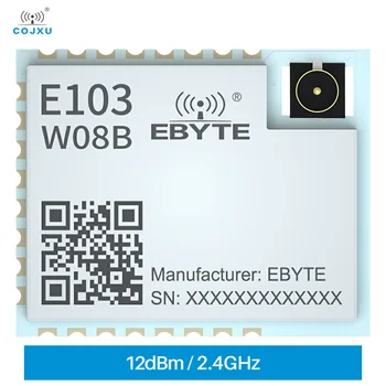 2,4 ГГц WIFI UART Модуль 802.11b Двухъядерный ARM Поддержка BLE 5,0 IPX Антенный Интерфейс Высокостабильный Приемопередатчик cojxu E103-W08B