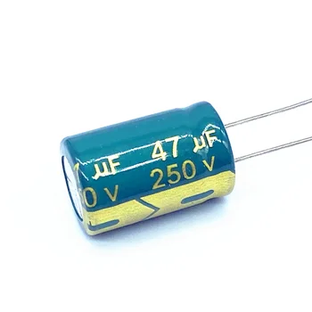 50 шт./лот 250 В 47 МКФ алюминиевый электролитический конденсатор размер 13 * 20 47 МКФ 20%