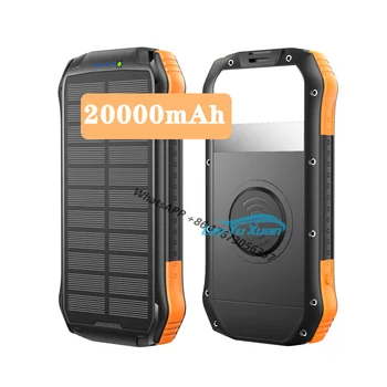 50 штук 20000 мАч Быстрое зарядное устройство для телефона Портативный банк солнечной энергии Открытый Двойной интерфейс USB