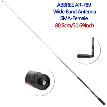 ABBREE AR-789 SMA-Женский Складной Телескоп С Высоким Коэффициентом Усиления 95 МГц-1100 МГц УФ-Антенна Для Портативной Рации Baofeng WOUXUN TYT Kenwood