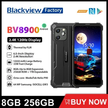 Blackview BV8900 Прочный Термальный Смартфон 16 ГБ 256 ГБ Android 13 6,5 