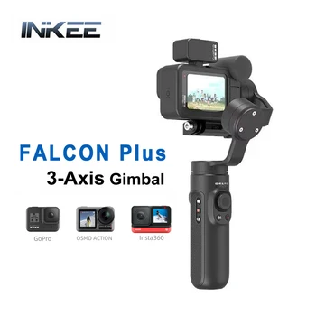 INKEE FALCON Plus 3-Осевая Экшн-Камера Ручной Карданный Стабилизатор С Беспроводным Управлением от Встряхивания для GoPro 10/9/8/7/6 OSMO Insta360