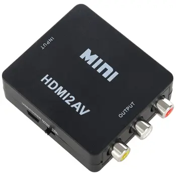Mini 1080P HDMI Composite to RCA Аудио-Видео AV CVBS Конвертер Адаптер Для HDTV