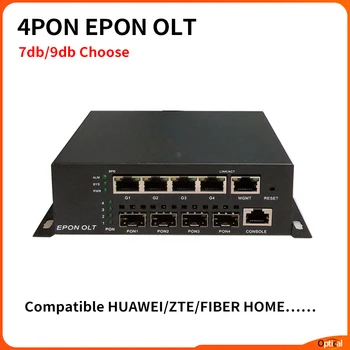Mini EPON OLT 4PON PX20 + + + 7dB WEB SNMP CLI СОВМЕСТИМЫЙ С HUAWEI/ZTE/FIBER HOME ONT EPON XPON ONU 256 Пользователей Бесплатная доставка