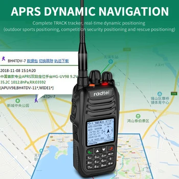 Radtel RT-790G Профессиональный APRS FM-трансивер GPS BlueTooth Двухдиапазонный Радиолюбитель Walkie Talkie 136-174 МГц 400-470 МГц 5 Вт 2500 мАч