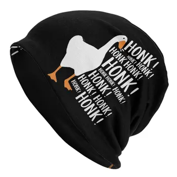 Untitled Goose Game Шляпы-Капоты honk gaming meme животные Шапочки-Бини Skullies Beanies Зимние Повседневные Мужские Женские Спортивные Шапки На открытом воздухе