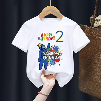 ZYXZ Милая футболка для вечеринки с Днем рождения, Новая модная летняя детская футболка, модная детская одежда, топ с коротким рукавом 2023 г.