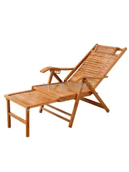 Бамбуковое кресло с откидной спинкой Складной стул Кровать для Сиесты Диван Сандальное кресло для отдыха Простое портативное офисное бамбуковое кресло для взрослых