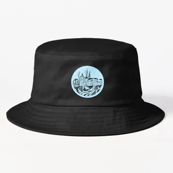 В городе Копенгаген, панама, однотонная Повседневная дешевая уличная шляпа для мальчиков, летняя рыба, хип-хоп, Мода черных рыбаков.