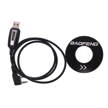 Водонепроницаемый USB-кабель для программирования с прошивкой драйвера для рации BAOFENG UV5R/888s Соединительный провод