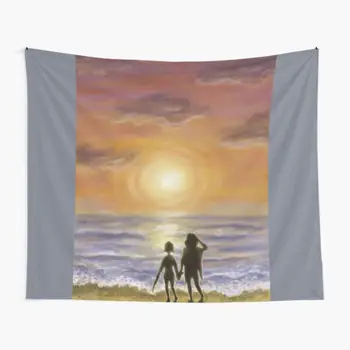 Гобелен Sunset GhiraFi, Декор из гобеленов, Красивое Настенное Полотенце для йоги, Украшение Одеялом, Цветной Подвесной коврик