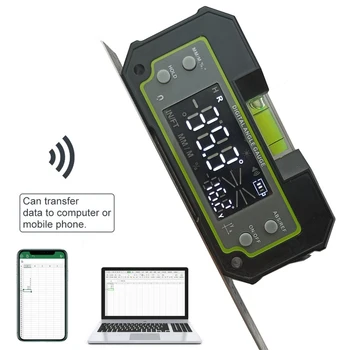Двухосный цифровой Транспортир Bluetooth Уровень Инклинометр Измерительная Угловая линейка Biax Перезаряжаемый магнитный Уровнемер 0,1 Градуса