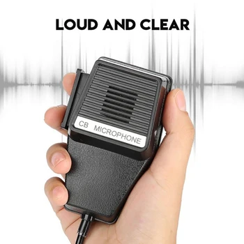 Динамик CB Radio Mic Микрофон 4-Контактный для Автомобиля Cobra Аксессуары для Приемопередатчика CB Walkie Talkie PR240 PR245 PR350 PR375 PR550 MIC