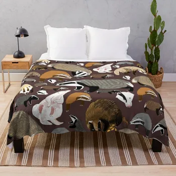 Европейское Барсучье одеяло Пушистые одеяла Модное одеяло для большой кровати