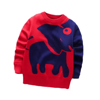 Зимняя одежда для маленьких мальчиков Вязаные свитера Модная детская одежда от 3 до 8 лет С длинным рукавом Дети Вяжут свитера для девочек