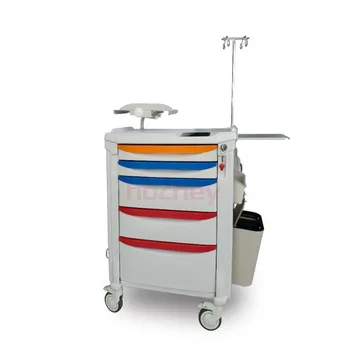 МЕДИЦИНСКАЯ больничная тележка с 5 ящиками, тележка для экстренной анестезии, тележка для лекарств