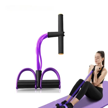 Многофункциональная натяжная веревка, эластичный съемник педалей для йоги, эспандер для растяжки живота / талии / рук / ног, тренировка для похудения