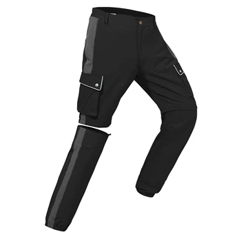 Мужские быстросохнущие походные брюки-трансформер, водонепроницаемые легкие спортивные брюки-карго для кемпинга на открытом воздухе