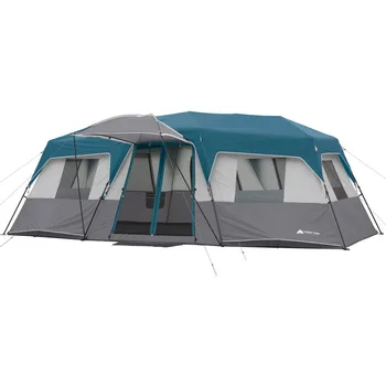 Палатка для каюты 20 X 10 дюймов серого и бирюзового цветов на 12 спальных мест, Водонепроницаемая палатка для кемпинга, палатки для кемпинга с бесплатной доставкой