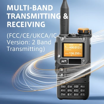 Портативная Рация для Взрослых UVK6 2-Полосные Радиостанции 200-Канальная Портативная Рация UHF VHF Ручной Радиоприемник 5W 896C