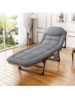 Раскладная кровать односпальная кровать офисное кресло для отдыха переносная кровать для сна многофункциональная простая походная кровать сопровождения