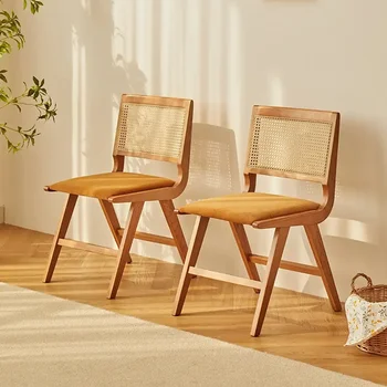 Роскошное кресло Nordic Solid Wood Garden Indoor, Промышленное напольное кресло середины века, Современный шезлонг для отдыха, мебель из ротанга