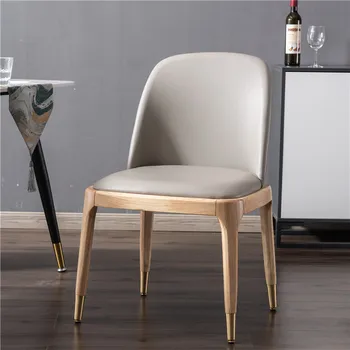 Роскошные Дизайнерские стулья Для гостиной Портативное Кожаное Дизайнерское Современное кресло для отдыха Nordic Sillas Comedores Мебель для комнаты MQ50KT
