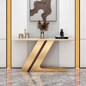 Скандинавский роскошный дизайн журнального столика, минималистичный дисплей, прямоугольный журнальный столик, Золотой стол для спальни, Бас-де-Салон, украшение дома