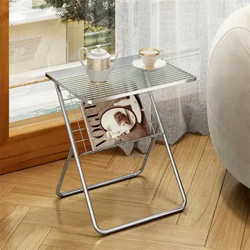 Современная мебель Журнальный столик из прозрачного стекла для гостиной, роскошный диван, приставной столик, полка, Креативный Простой Прямоугольный чайный столик
