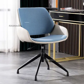 Современное офисное кресло из искусственной кожи для офисной мебели, игровое кресло для спальни, Дизайнерское Удобное кресло с подъемной спинкой на шкиве