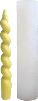 Спиральная форма для свечей, цилиндрическая форма для свечей для изготовления свечей, Длинные спиральные формы для закручивания свечей для ароматерапевтического свечного воска