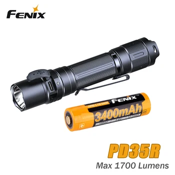 Тактический светодиодный фонарик Fenix PD35R мощностью 1700 люмен с USB-портом