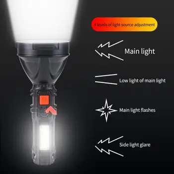Фонарик маленький светодиодный фонарик яркий Перезаряжаемый мини Брелок фонарик 4 режима света открытый портативный карманный свет