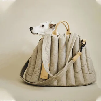 Хлопковая сумка для домашних животных, ультралегкая водонепроницаемая сумка для собак, портативная сумка для собак