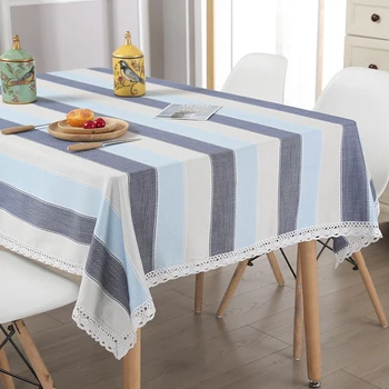 Хлопчатобумажная и льняная небольшая свежая домашняя квадратная скатерть для обеденного стола, льняная скатерть для чайного стола