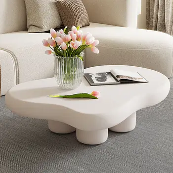 Центральные кофейные столики Kawaii для гостиной, Роскошное облако, современный стол, простой белый приставной столик в форме дивана, декор комнаты, мебель